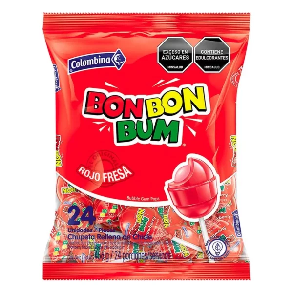 Colombina BonBon Rojo Fresa (24 pieces)