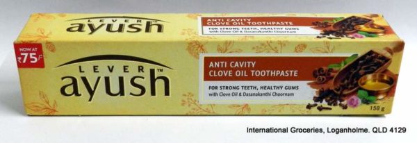 Lever Ayush Anti Cavity Clove Oil Toothpaste 150g