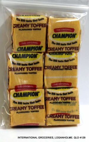 Champion Creamy Toffee  Flavoured Toffee (10 x 9.2g)