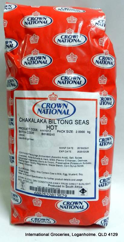 Crown National Chakalaka Biltong Seasoning Hot 2 kg