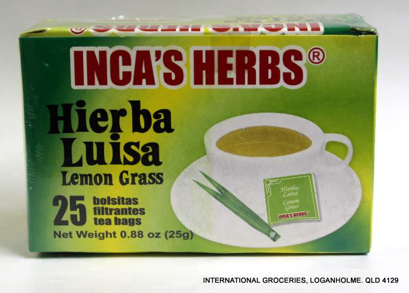Inca's Food Hierba Luisa 25 Tea Bags