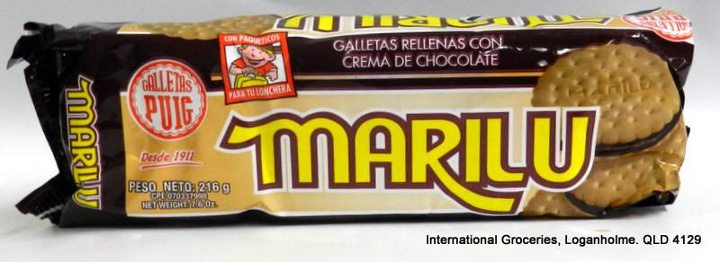 Marilu Chocolate Cream Filled Biscuits 216g