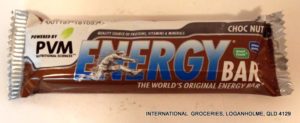 PVM Energy Bar Choc Nut 45g
