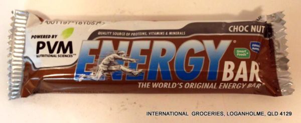 PVM Energy Bar Choc Nut 45g