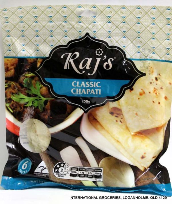 Raj's Classic Chapati 6 Pieces