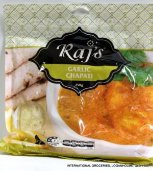 Raj's Garlic Chapati 6 Pieces
