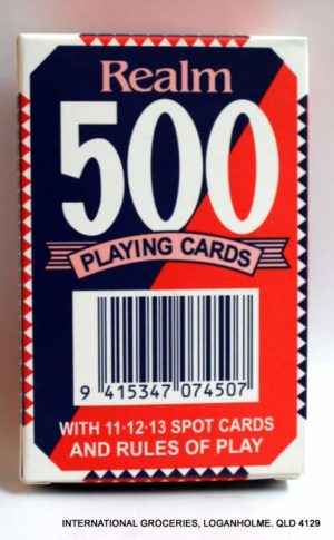 Realm 500 Playing Cards (With 11.12.13 Spot Cards and Rules of Play)