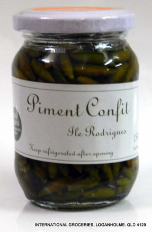 Gurtley Rodrigues Chilli (Ile Rodrigues Piment Confit) 150g