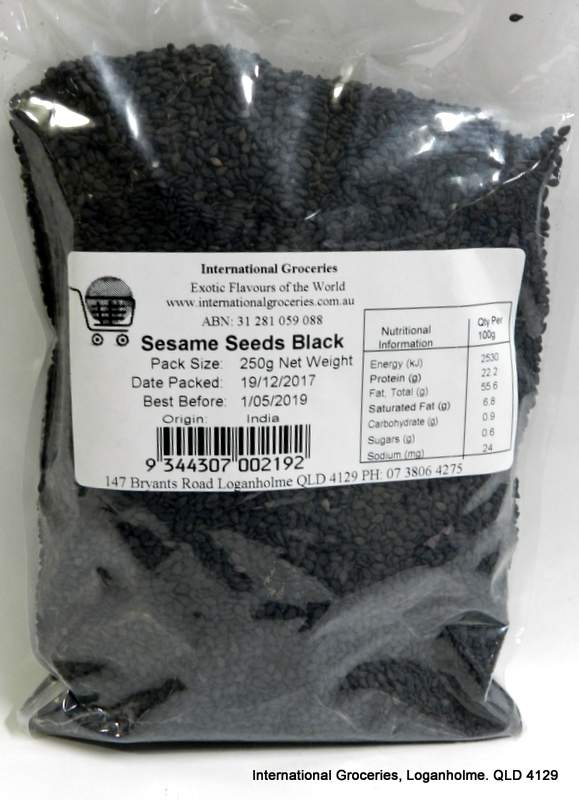 GS International Groceries Sesame Seeds Black 250g