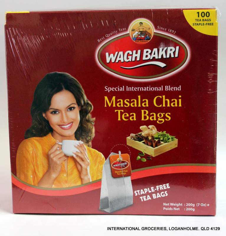 Caliber eel Stick out Wagh Bakri Masala Chai Tea Bags (100 Tea Bags) - International Groceries -  International Groceries