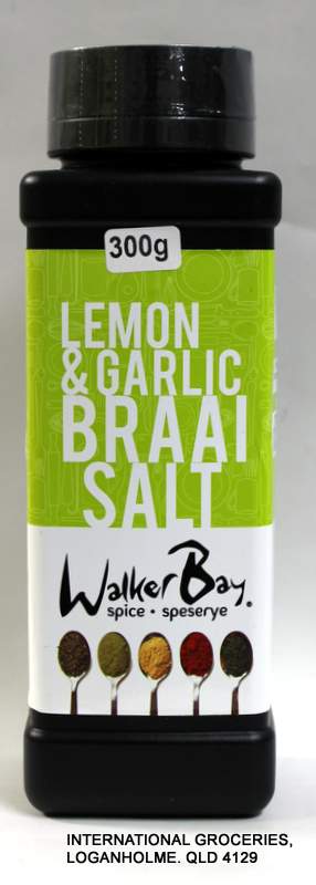 Walker Bay Lemon & Garlic Braai Salt 300g