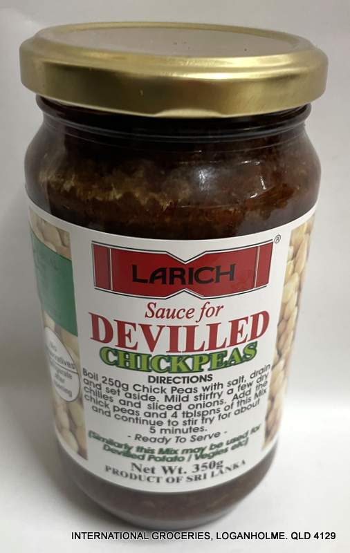 Larich Sauce for Devilled Chickpeas 350g
