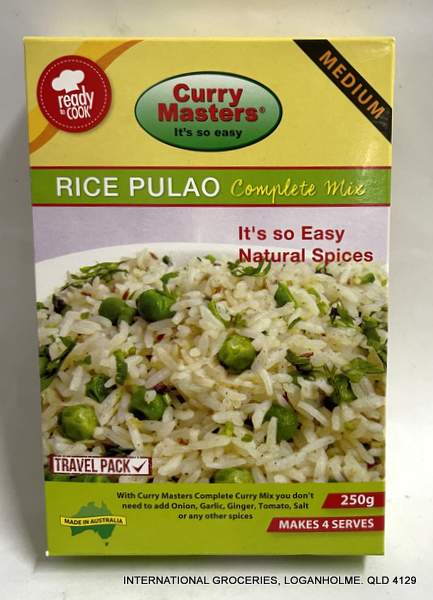 Curry Masters Rice Pulao Complete Mix 250 g (BBD 06.07.21)