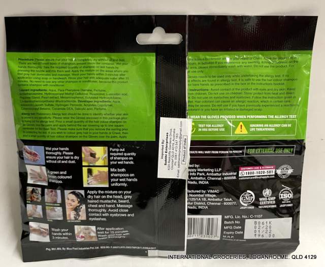 VIP Hair Colour Shampoo (Black) 40 ml - Image 2