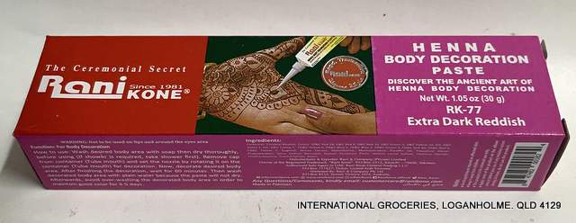 Rani Henna Kone (Extra Dark Reddish) 30g