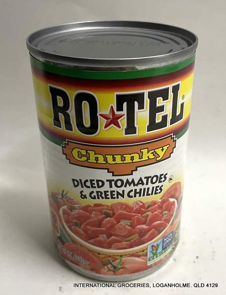 Ro Tel Chunky Diced Tomatoes & Green Chilies 283g