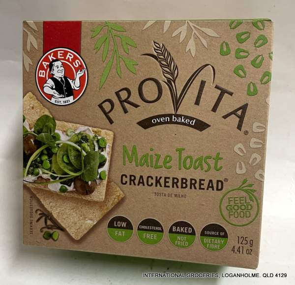 Bakers Provita Maize Toast Crackerbread 125g