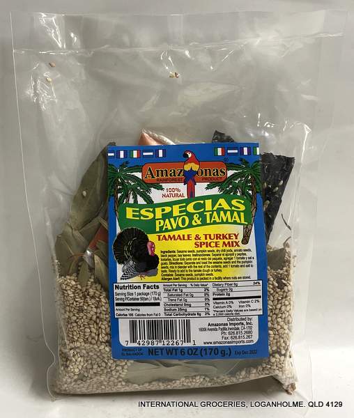 Amazonas Tamale & Turkey Spice Mix 170g