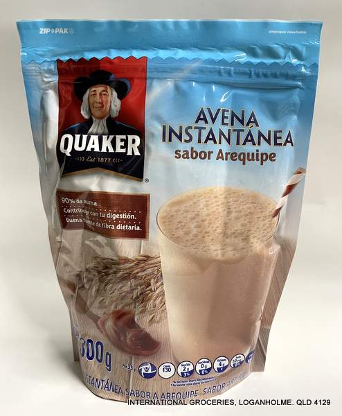 Quaker Avena Instant Oat Meal Drink Caramel 300g (BBD 06.10.22)