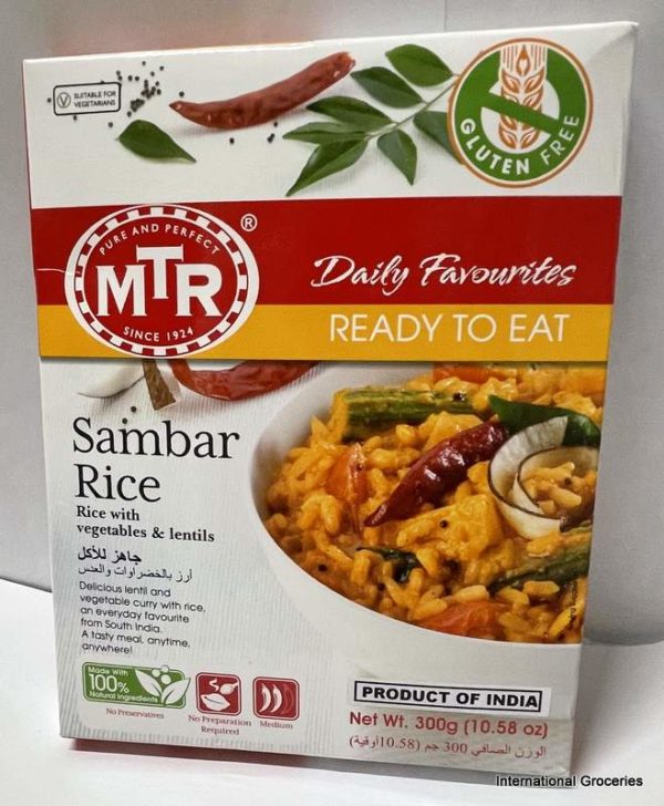 MTR Ready To Eat Sambar Rice 300g (BBD 06.04.23)