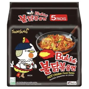 Samyang 3x Spicy Noodles  ChilliBOM Hot Sauce Australia