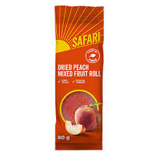 Safari Peach Mixed Fruit Roll 80g