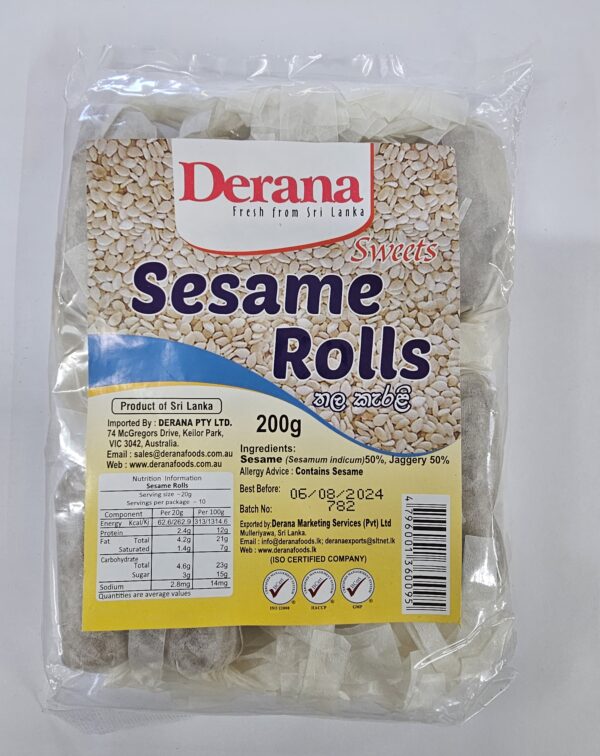 Derana Sweets Sesame Rolls 200g