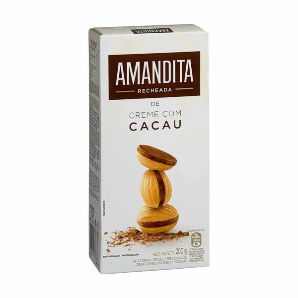 Amandita Recheada  de Creme com Cacau 200g