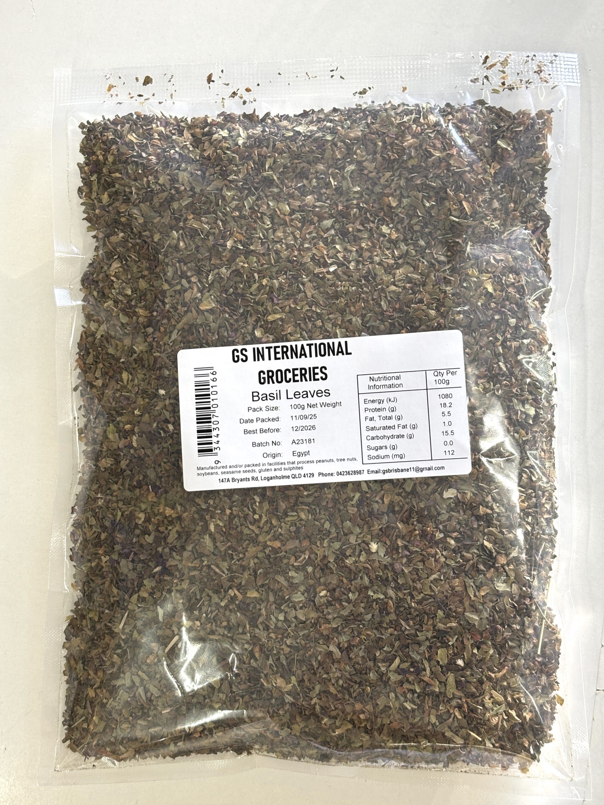 GS International Groceries Basil Leaves 100g
