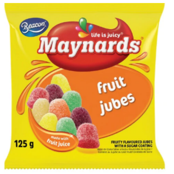 Beacon Maynards Fruit Jubes 125g
