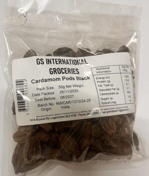 GS Cardamom Pods Black 50g