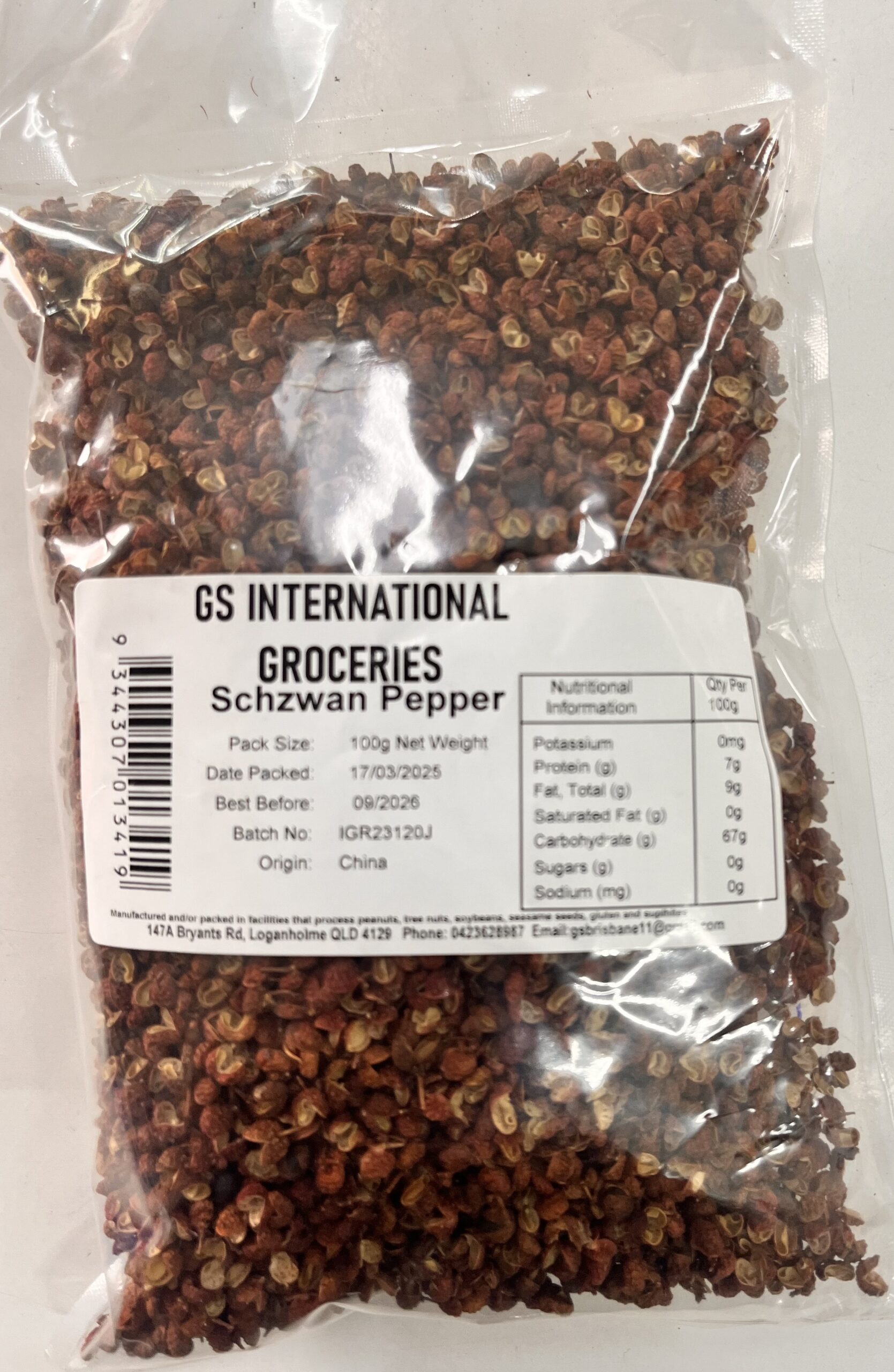 GS International Schzwan Pepper 100g