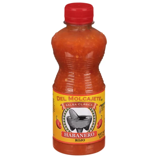 Del Molcajete salsa clasica Habanero rojo 9.17oz