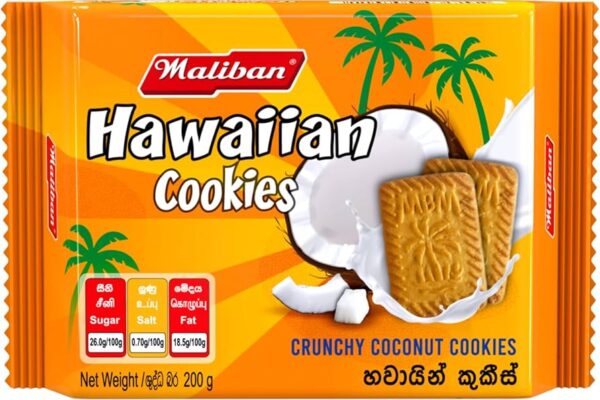 Maliban Hawaiian Cookies 200g -2packs