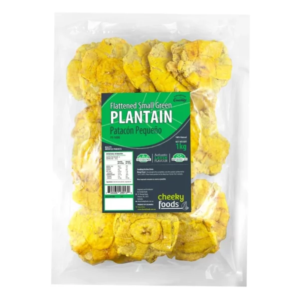 Cheeky Foods Flattened Small Green Plantain 1kg - PICK UP ONLY