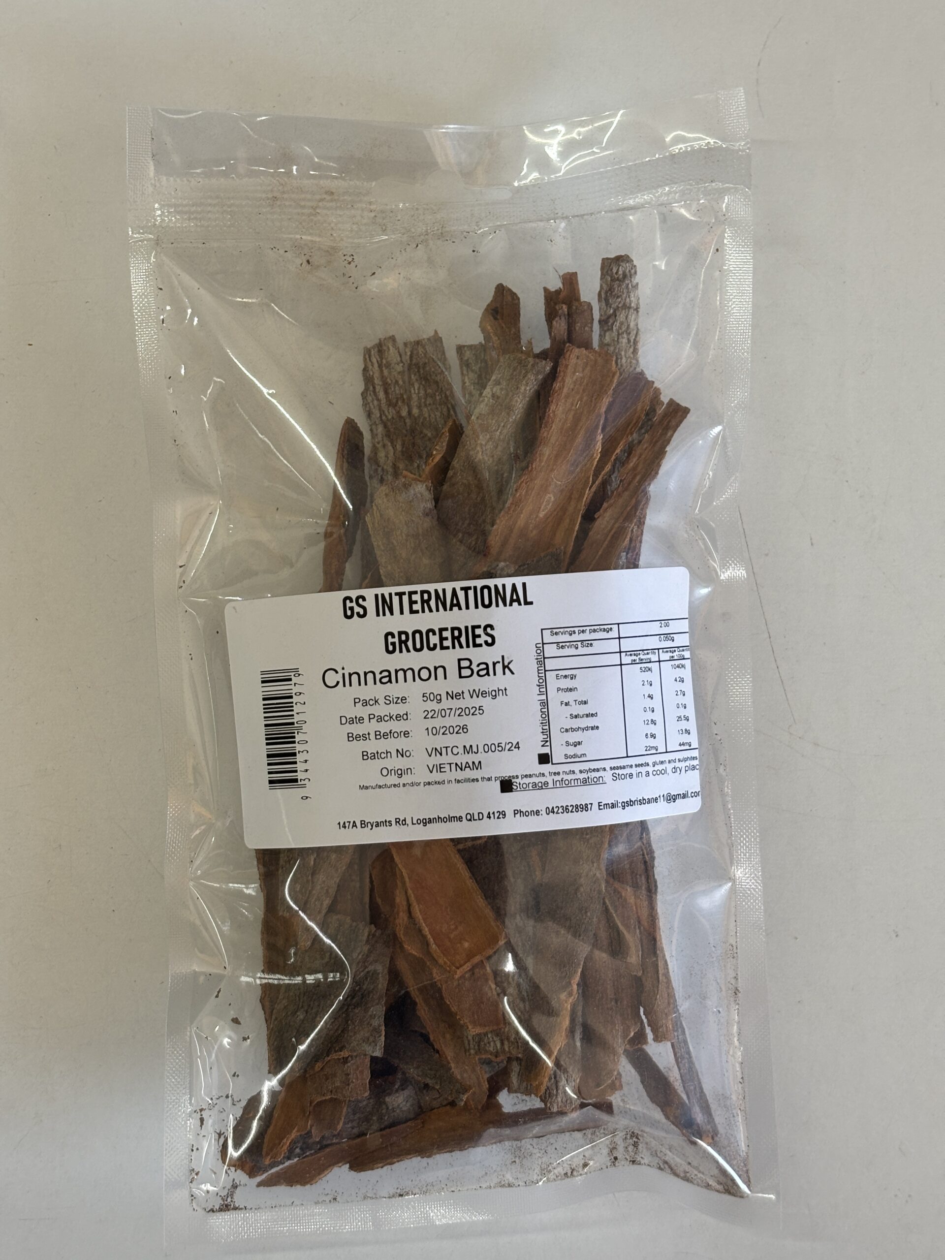 GS International Groceries Cinnamon Bark 50g