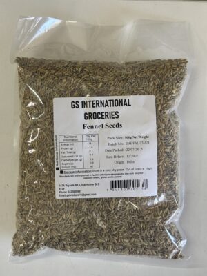 Gs International groceries Fennel Seeds 500g