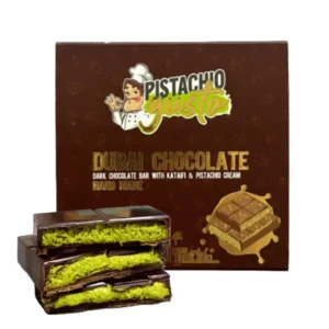 Pistachio Gusto Dubai Chocolate Dark Chocolate With Kataifi & Pistachio Cream 100g Bar