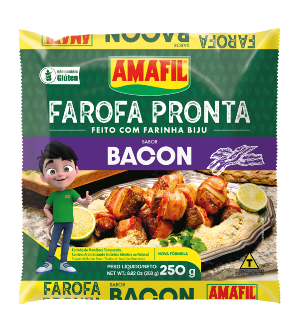 Amafil Farofa Pronta - SABOR  BACON 250g