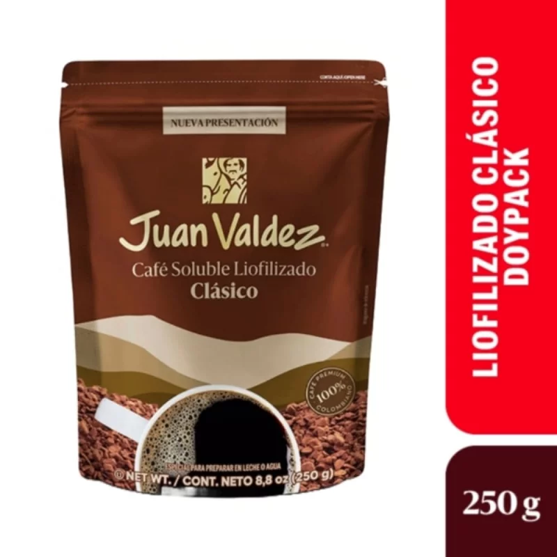Juan Valdez Cafe Soluble Liofilizado Clasico-250g