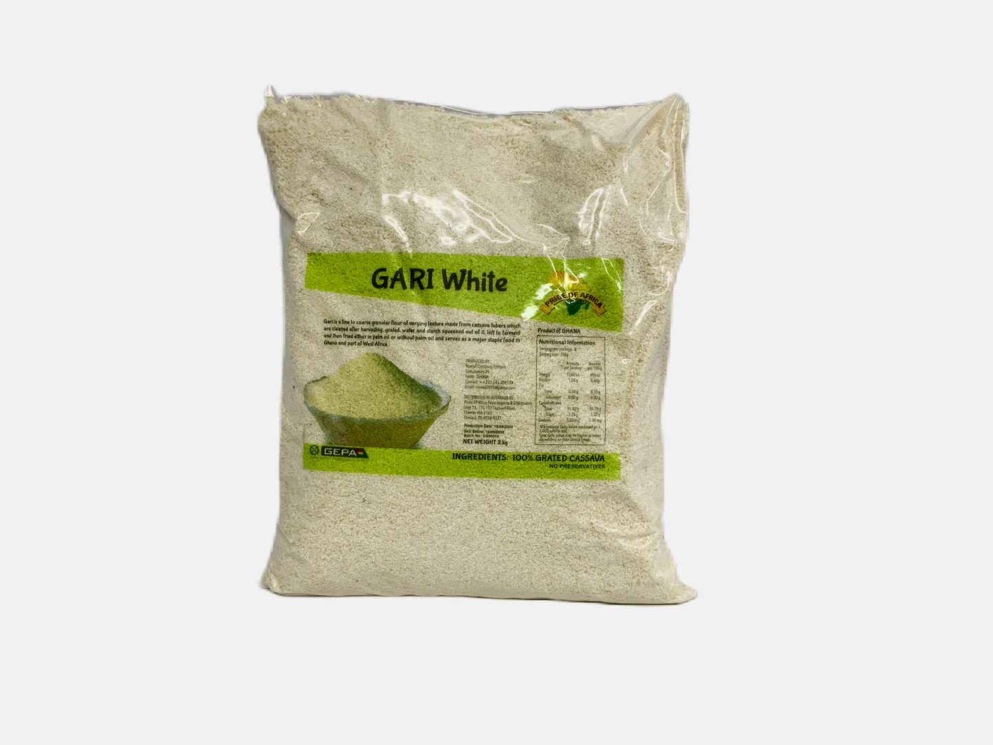 Pride of Africa Gari White 1kg