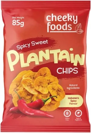 Cheeky Foods Spicy Sweet Plantain Chips 85g
