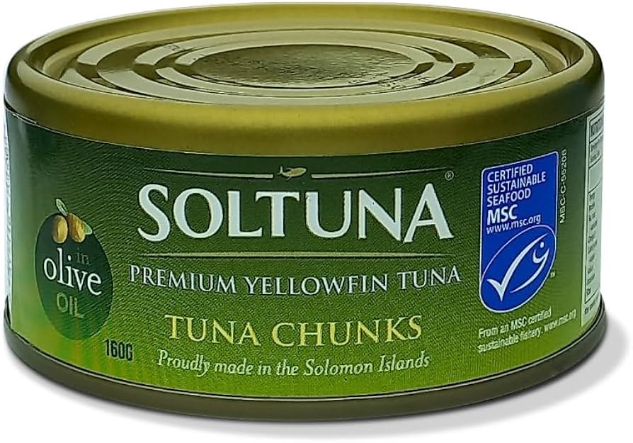 Soltuna Premium Yellowfin Tuna Chunks in Olive Oil-160g