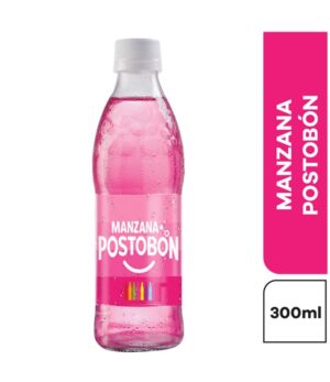 Manzana Postobon 300ml (glass bottle)