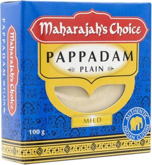 Maharaja's Choice Pappadam Plain Mild 100g
