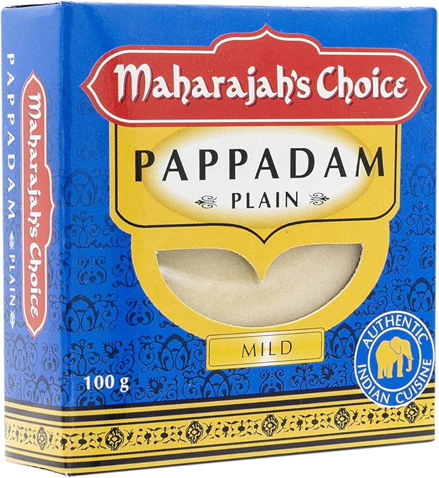 Maharaja's Choice Pappadam Plain Mild 100g