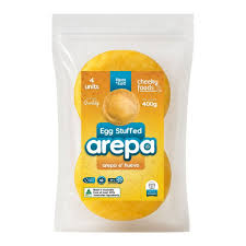 Egg Stuffed Arepa (arepa de huevo) X4 400g PICK UP ONLY