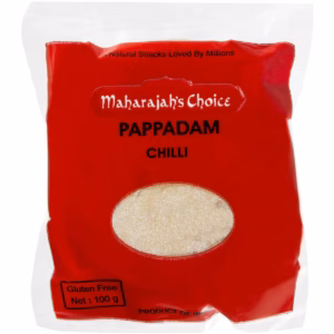 Maharajah`s Choice Pappadam Chilli 100g