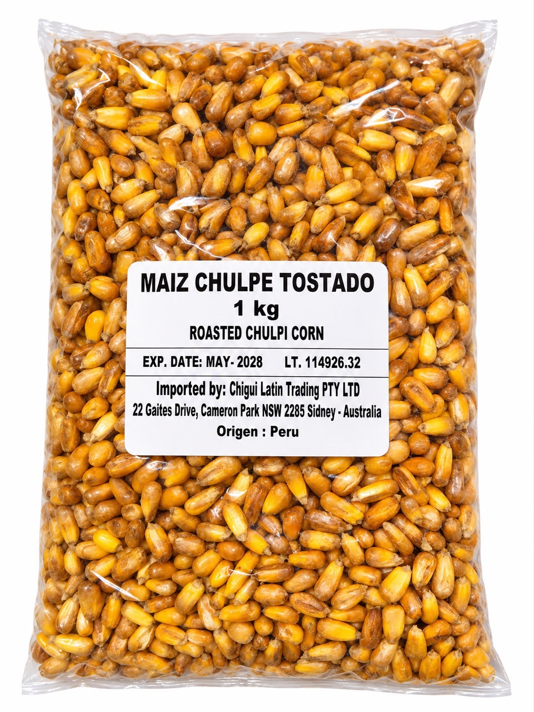 Maiz Chulpe Tostado 1Kg (Roasted Chulpi Corn)